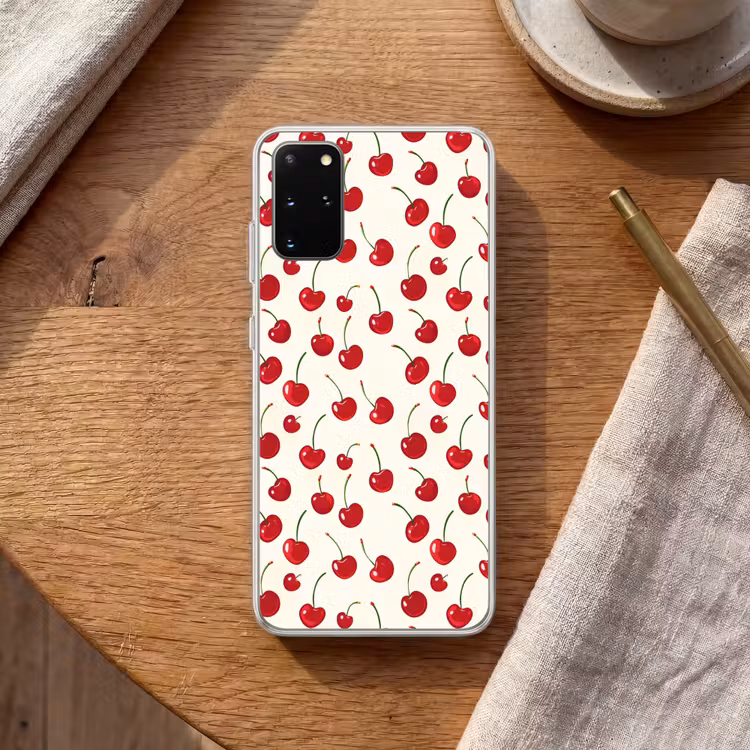 Telefoonhoesje - Kersen - Minimalistisch - Rood — 2