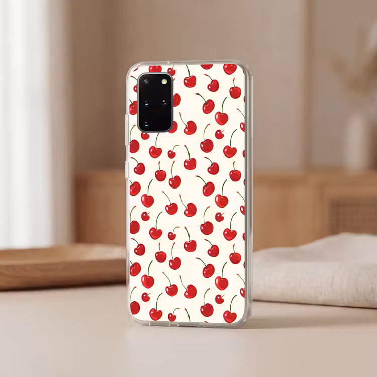 Telefoonhoesje - Kersen - Minimalistisch - Rood — 3