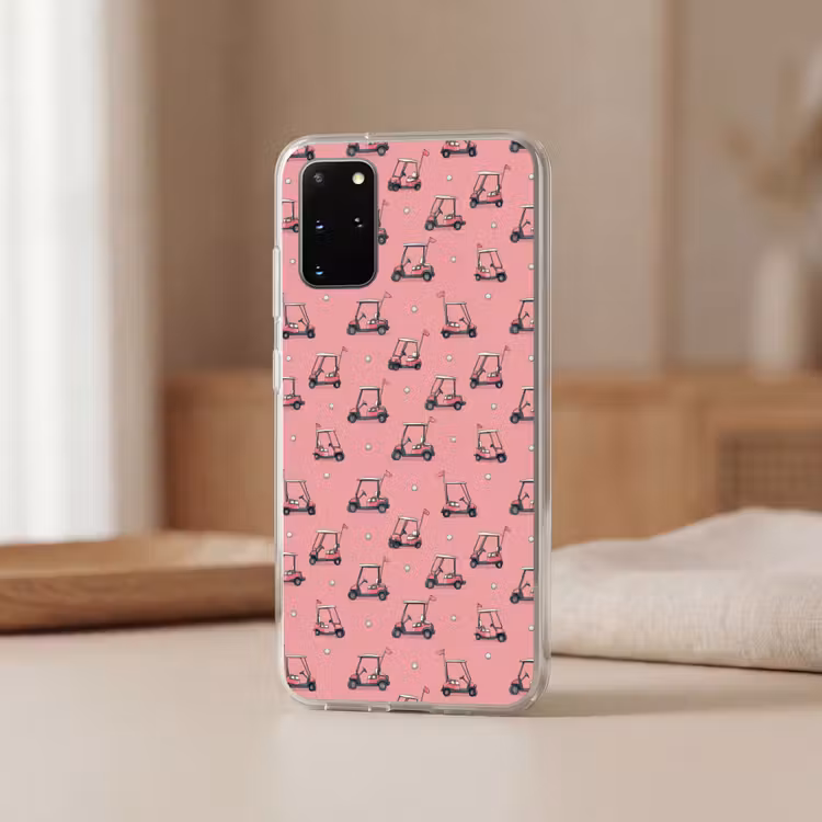 Telefoonhoesje - Golfkar - Retro - Roze — 3