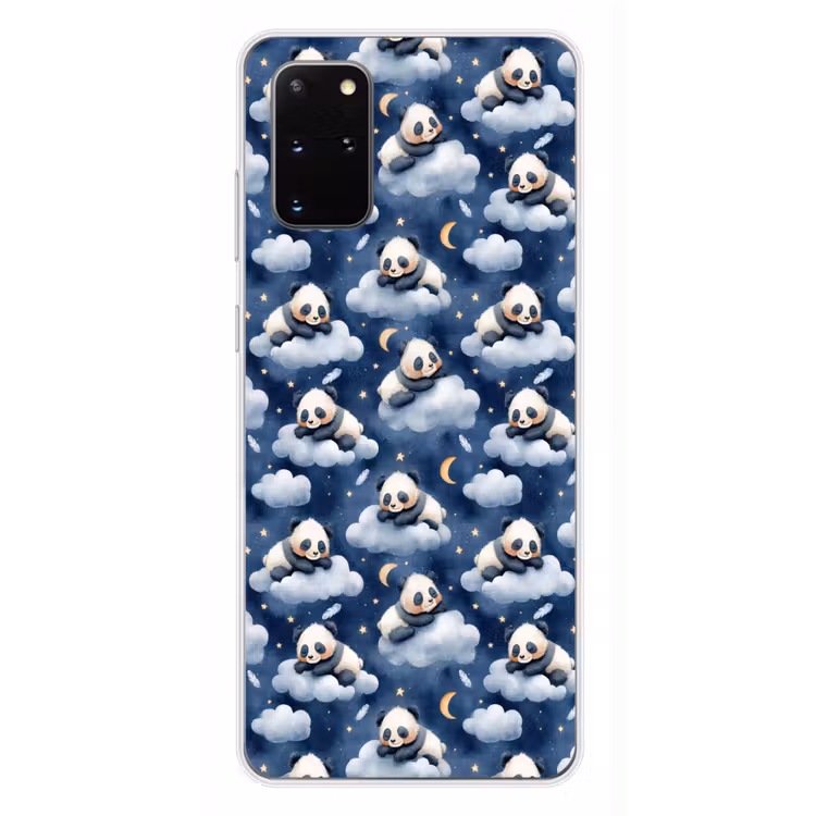 Telefoonhoesje - Panda's - Slapen - Blauw — 4