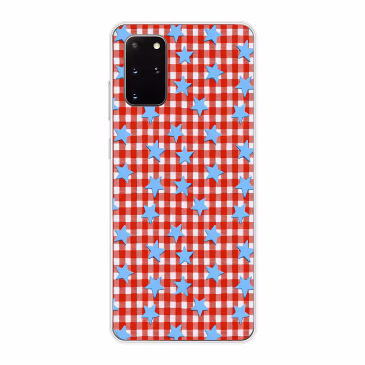 Telefoonhoesje - Ruit - Sterren - Rood — 1