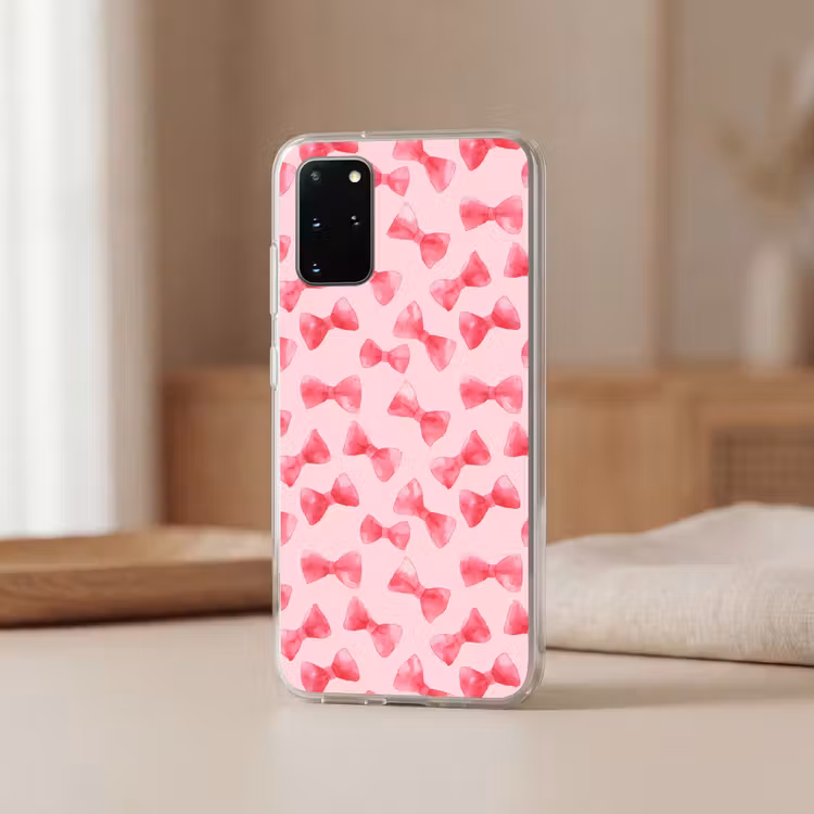 Telefoonhoesje - Strikken - Aquarel - Roze — 3