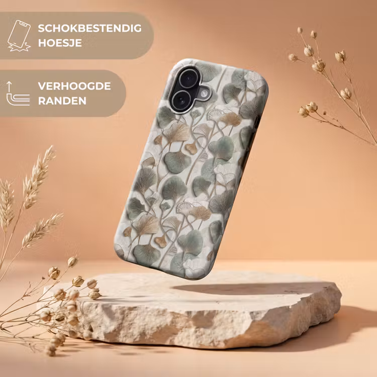 Telefoonhoesje Toughcase - Elegant - Bladeren - Groen — 5