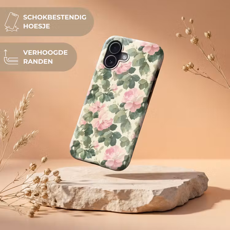 Telefoonhoesje Toughcase - Rozen - Botanisch - Roze — 5