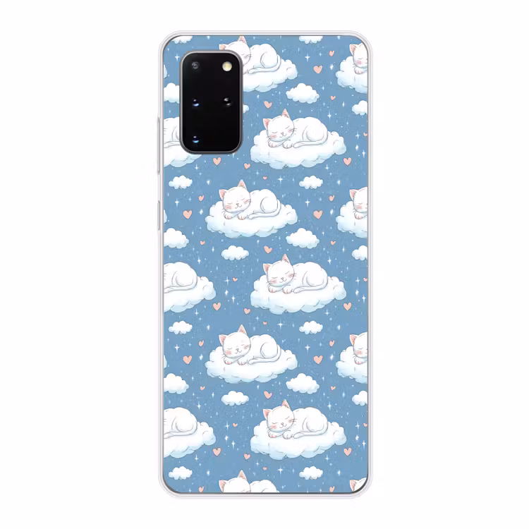 Telefoonhoesje - Kitten - Wolken - Blauw — 1