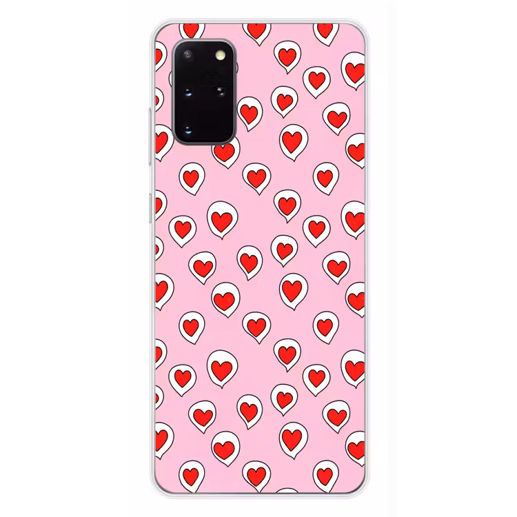Telefoonhoesje - Hartjes - Patroon - Rood — 4