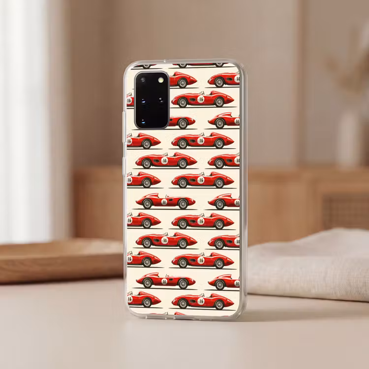 Telefoonhoesje - Raceauto - Retro - Rood — 3