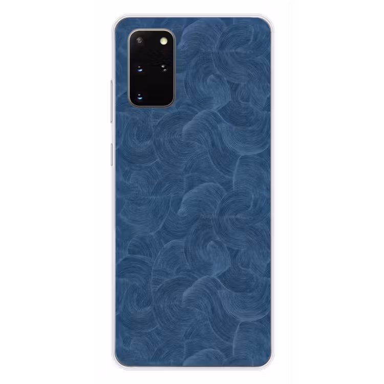 Telefoonhoesje - Golven - Textuur - Patroon - Blauw — 4