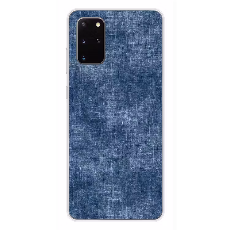 Telefoonhoesje - Linnen - Textuur - Patroon - Denim - Rustiek — 4