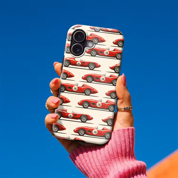 Telefoonhoesje Toughcase - Raceauto - Retro - Rood — 2