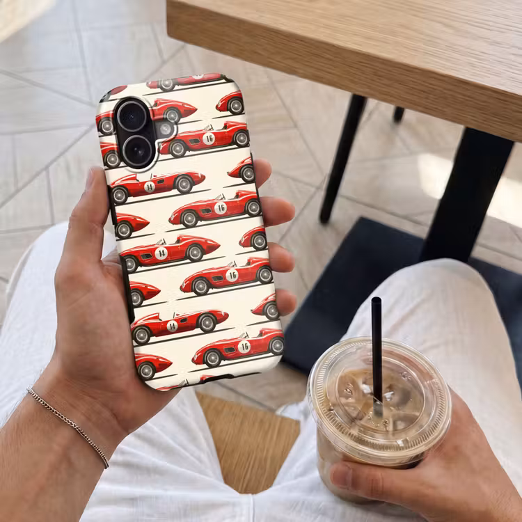 Telefoonhoesje Toughcase - Raceauto - Retro - Rood — 4
