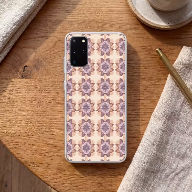 Telefoonhoesje - Klassiek - Patroon - Paars — 2