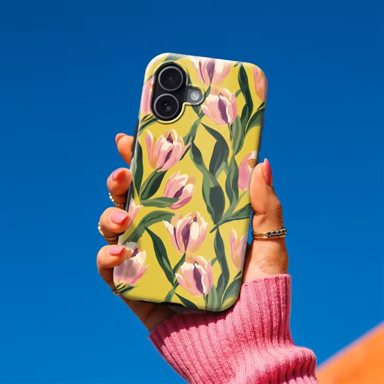 Telefoonhoesje Toughcase - Tulpen - Botanisch - Geel — 2