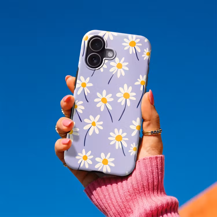 Telefoonhoesje Toughcase - Modern - Madelief - Paars — 2