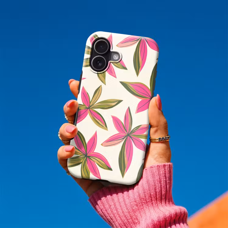 Telefoonhoesje Toughcase - Tropisch - Bloem - Roze — 2