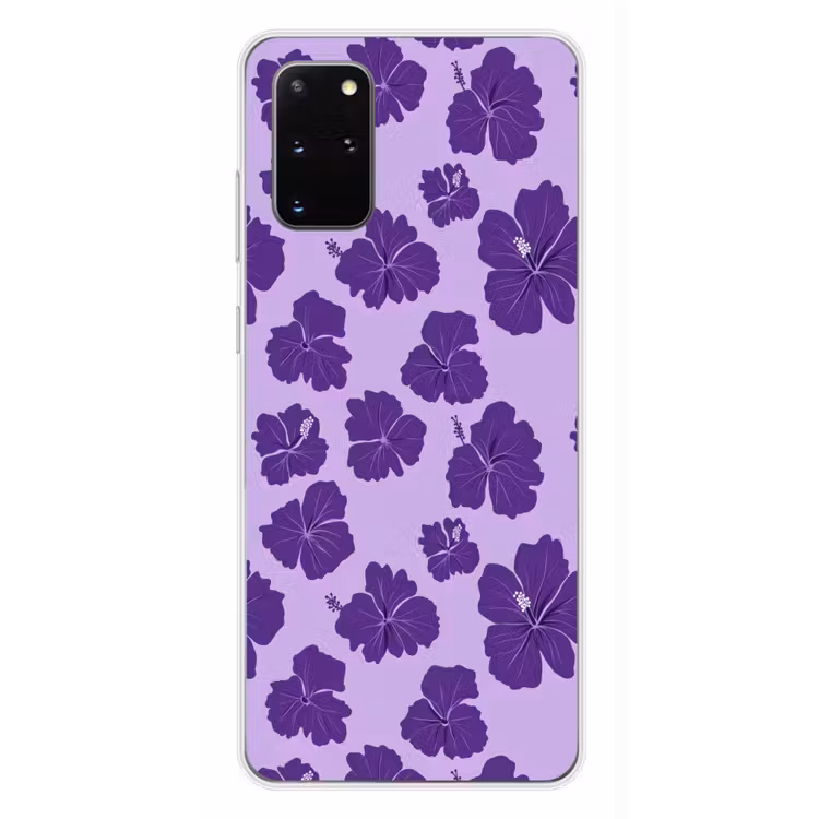 Telefoonhoesje - Hibiscus - Bloemen - Paars — 4