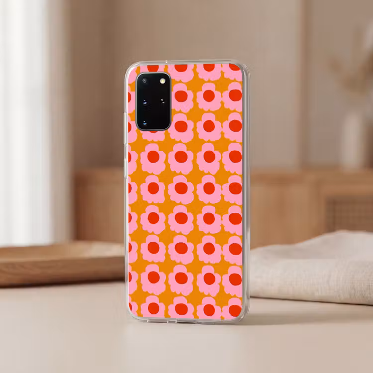 Telefoonhoesje - Retro - Bloemen - Roze — 3