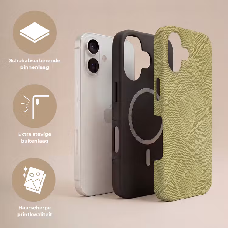 Telefoonhoesje Toughcase - Abstract - Modern - Groen — 3