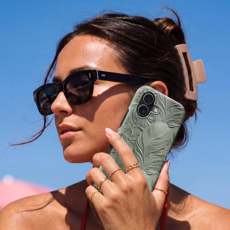 Telefoonhoesje Toughcase - Bladeren - Textuur - Groen — 6