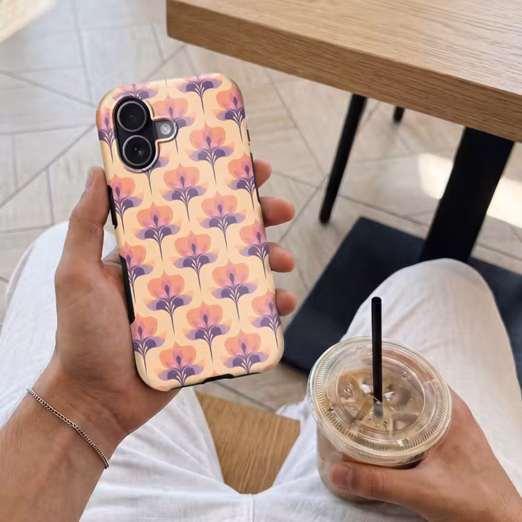 Telefoonhoesje Toughcase - Botanisch - Patroon - Pastel — 4