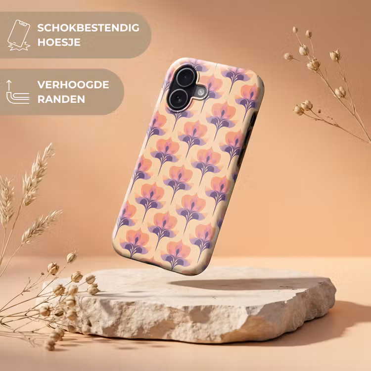Telefoonhoesje Toughcase - Botanisch - Patroon - Pastel — 5