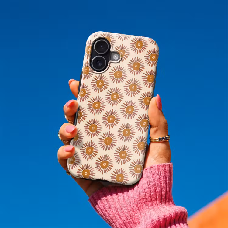 Telefoonhoesje Toughcase - Patroon - Retro - Bruin — 2