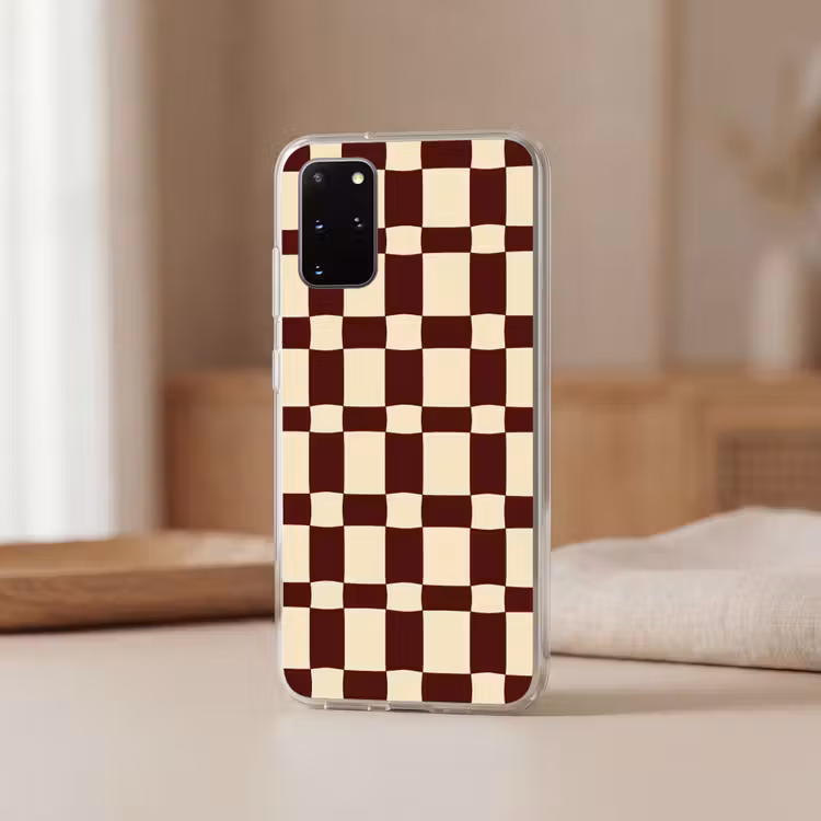 Telefoonhoesje - Retro - Patroon - Bruin — 3