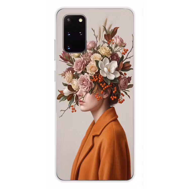 Telefoonhoesje - Gezicht - Boeket - Kleurrijk — 4