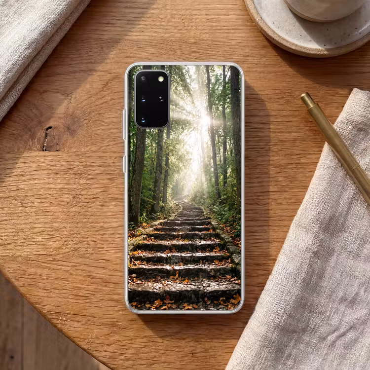 Telefoonhoesje - Stenen - Trap - Bos - Natuur — 2