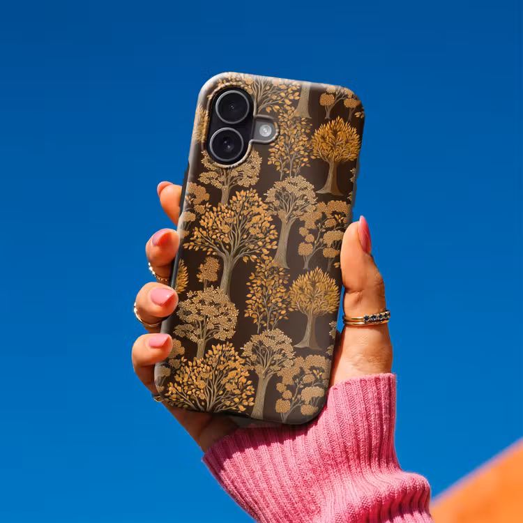 Telefoonhoesje Toughcase - Bomen - Patroon - Bruin — 2