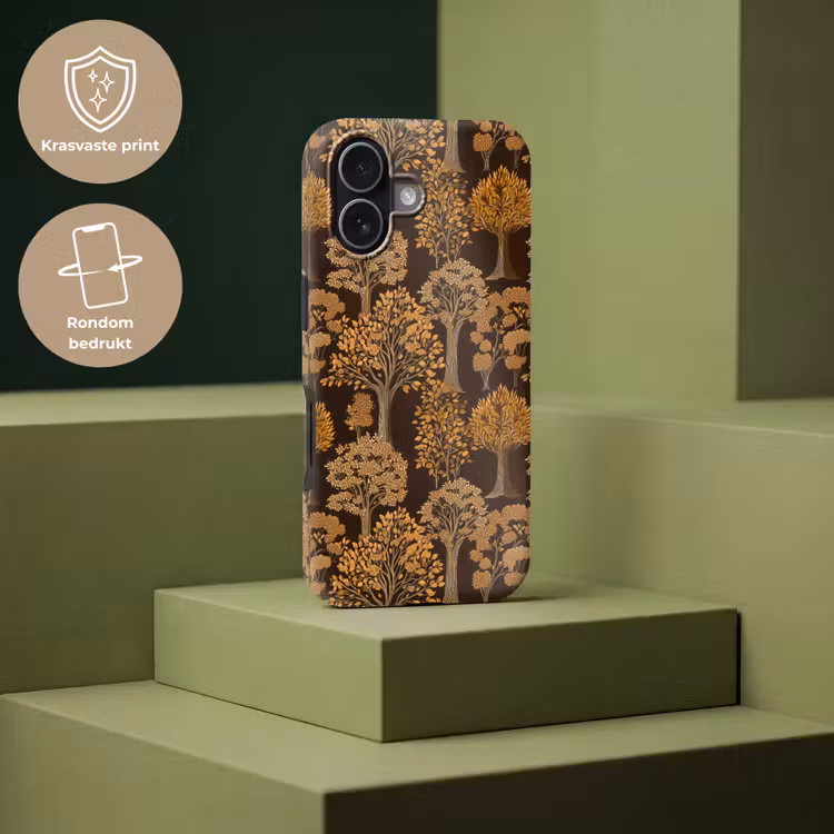 Telefoonhoesje Toughcase - Bomen - Patroon - Bruin — 7