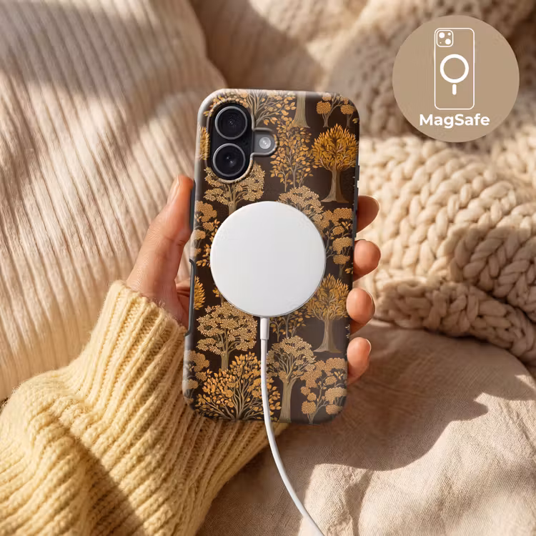 Telefoonhoesje Toughcase - Bomen - Patroon - Bruin — 8