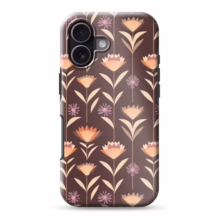 Telefoonhoesje Toughcase - Elegant - Retro - Bruin — 1