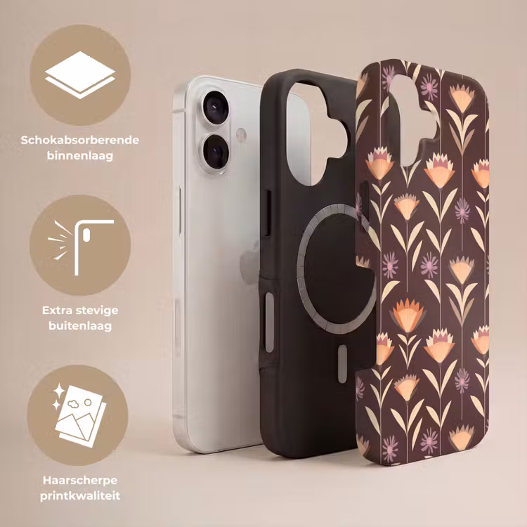 Telefoonhoesje Toughcase - Elegant - Retro - Bruin — 3