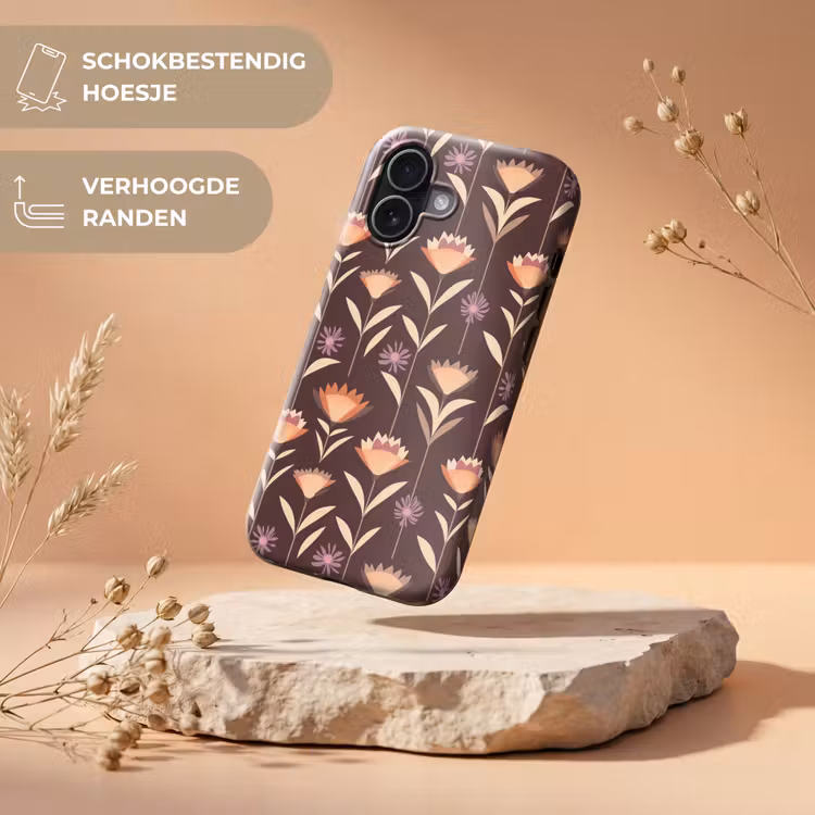 Telefoonhoesje Toughcase - Elegant - Retro - Bruin — 5