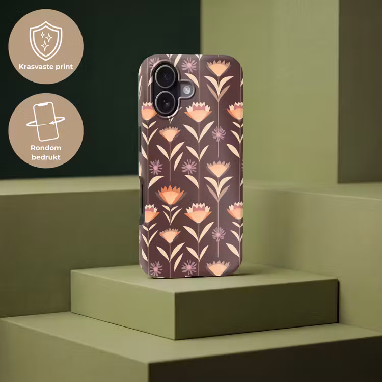 Telefoonhoesje Toughcase - Elegant - Retro - Bruin — 7