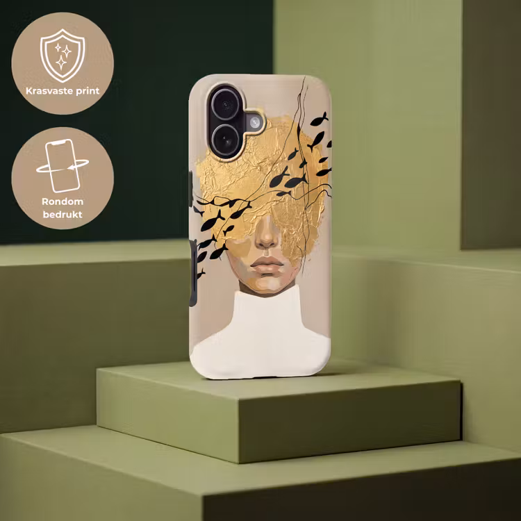Telefoonhoesje Toughcase - Modern - Vrouw - Goud — 7