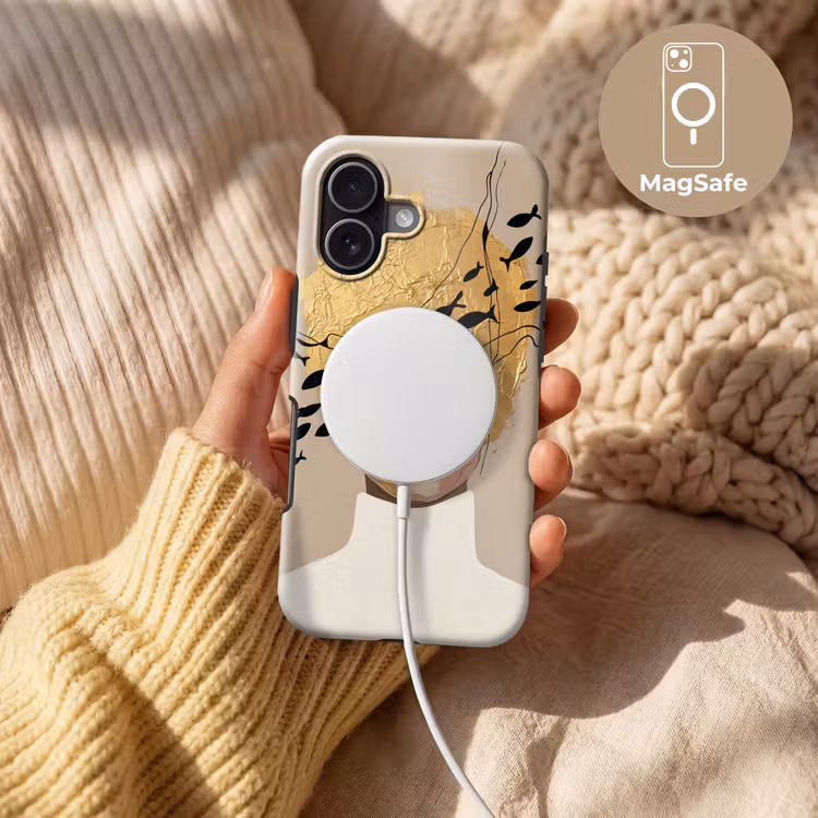 Telefoonhoesje Toughcase - Modern - Vrouw - Goud — 8