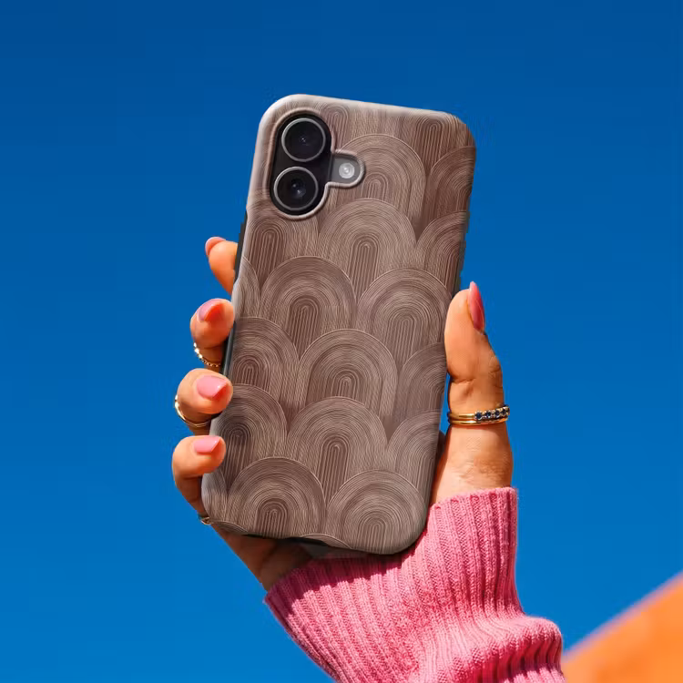 Telefoonhoesje Toughcase - Ritmisch - Effect - Bruin — 2
