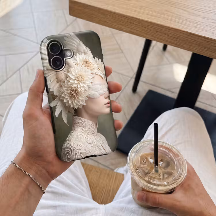 Telefoonhoesje Toughcase - Vleugels - Vrouw - Wit — 4