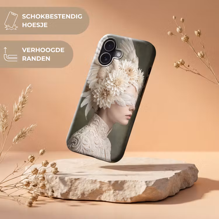 Telefoonhoesje Toughcase - Vleugels - Vrouw - Wit — 5