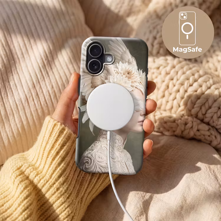 Telefoonhoesje Toughcase - Vleugels - Vrouw - Wit — 8