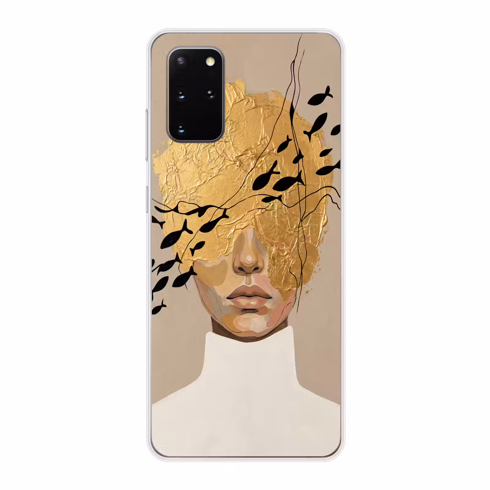 Telefoonhoesje - Modern - Vrouw - Goud — 1