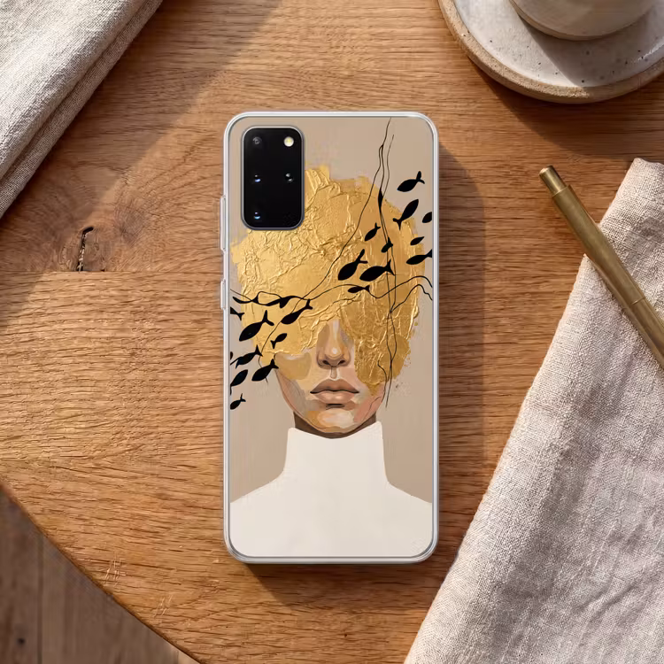 Telefoonhoesje - Modern - Vrouw - Goud — 2
