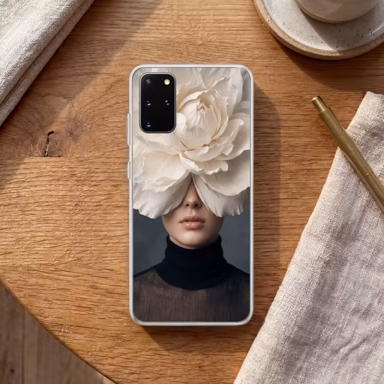 Telefoonhoesje - Portret - Mysterieus - Wit — 2