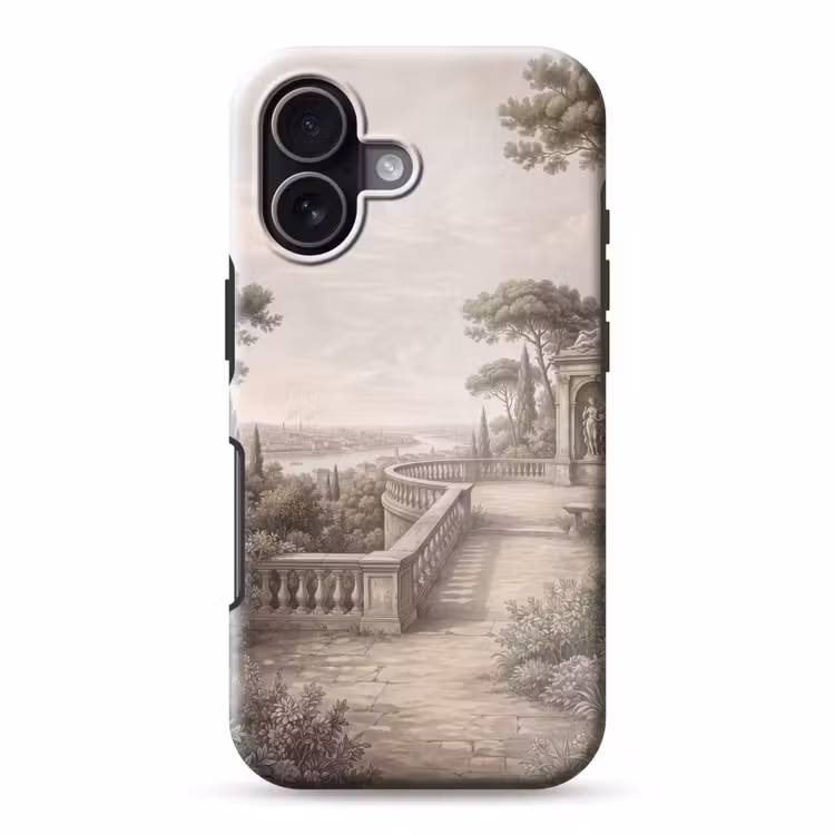 Telefoonhoesje Toughcase - Terras - Stad - Uitzicht - Rivier — 1
