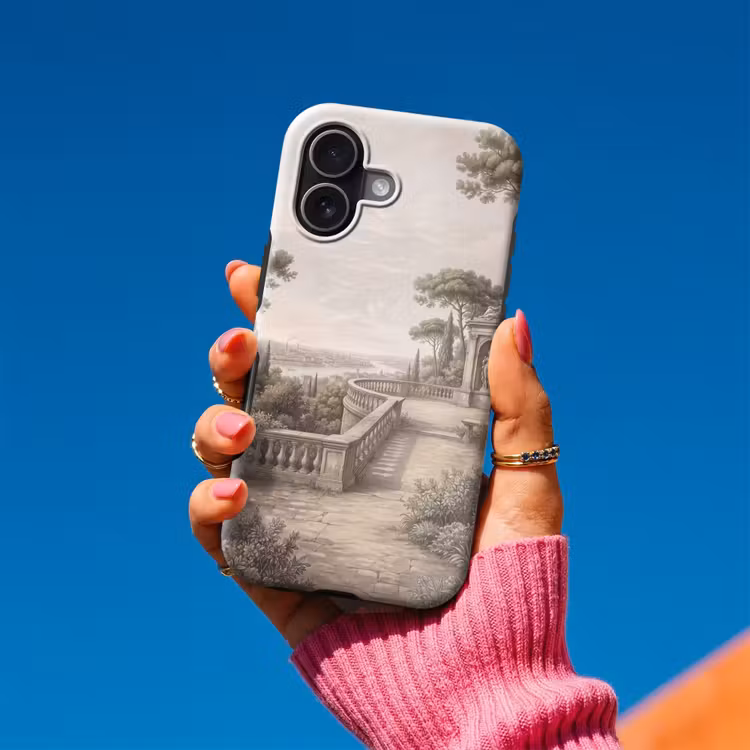 Telefoonhoesje Toughcase - Terras - Stad - Uitzicht - Rivier — 2