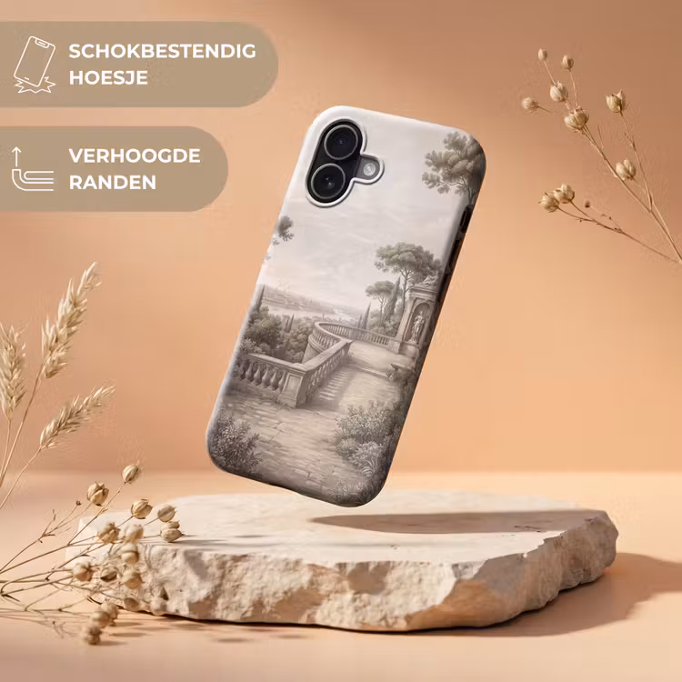 Telefoonhoesje Toughcase - Terras - Stad - Uitzicht - Rivier — 5