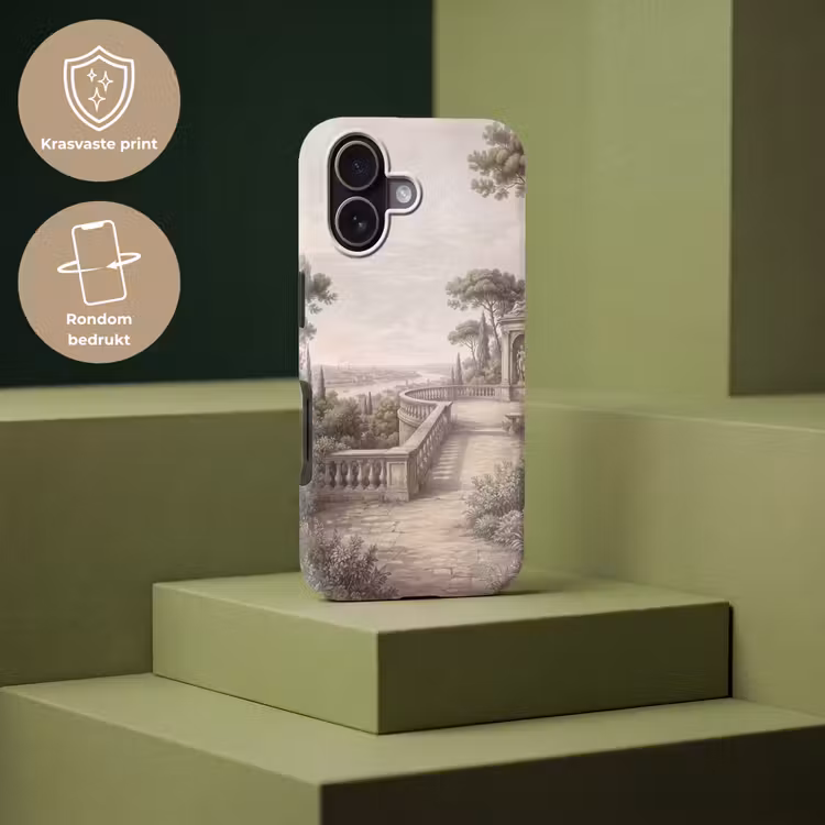 Telefoonhoesje Toughcase - Terras - Stad - Uitzicht - Rivier — 7