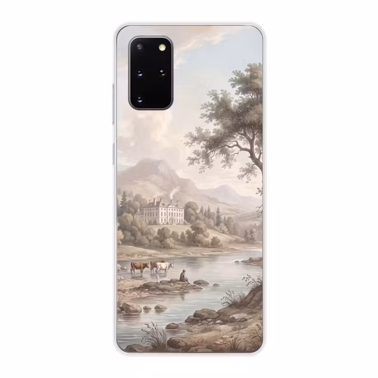 Telefoonhoesje - Landhuis - Rivier - Vee — 1